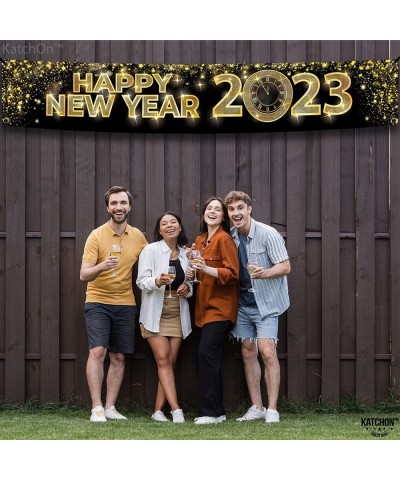 Xtralarge Happy New Year Banner 2023 - Happy New Year Yard Sign 120x20 Inch | Happy New Year Decorations 2023 | New Years Eve...