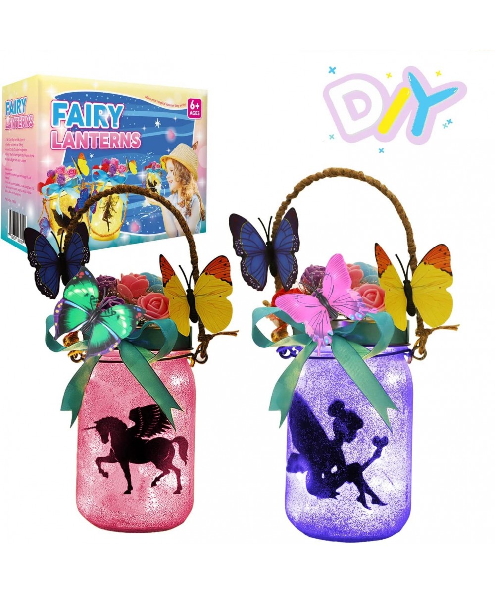 Fairy Lantern Craft Kit for Kids - DIY Make Your Own Fairy Lantern Jar Decor Craft for Girls Age 6 7 8 9 10 Year Old Great Gi...