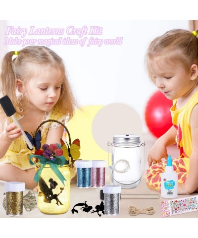 Fairy Lantern Craft Kit for Kids - DIY Make Your Own Fairy Lantern Jar Decor Craft for Girls Age 6 7 8 9 10 Year Old Great Gi...