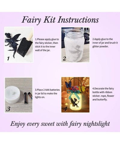 Fairy Lantern Craft Kit for Kids - DIY Make Your Own Fairy Lantern Jar Decor Craft for Girls Age 6 7 8 9 10 Year Old Great Gi...