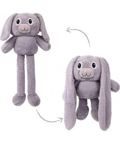 Stuffed Animal Bunny Plush Toy Kawaii Soft Rabbit Plushie Doll Creative Fluffy Bunny Hugging Pillow with Floppy Long Ear Reve...