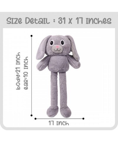 Stuffed Animal Bunny Plush Toy Kawaii Soft Rabbit Plushie Doll Creative Fluffy Bunny Hugging Pillow with Floppy Long Ear Reve...