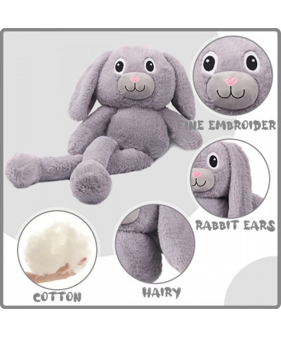 Stuffed Animal Bunny Plush Toy Kawaii Soft Rabbit Plushie Doll Creative Fluffy Bunny Hugging Pillow with Floppy Long Ear Reve...