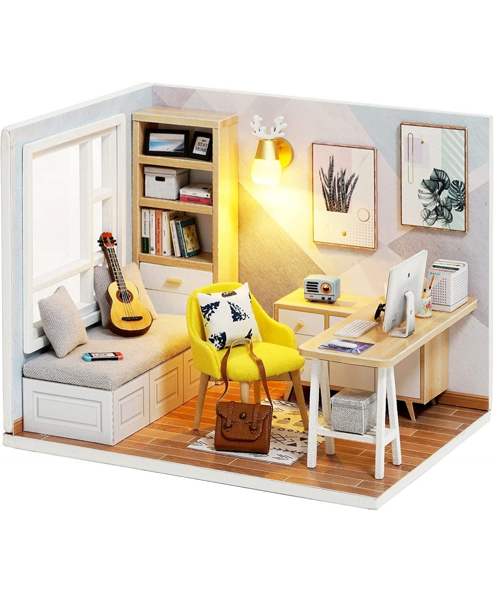 DIY Dollhouse Miniature with Wooden Furniture Handmade Japanese Style Home Craft Model Mini Kit with &LED 1:24 3D Creative Do...