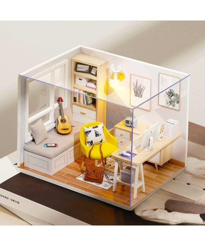 DIY Dollhouse Miniature with Wooden Furniture Handmade Japanese Style Home Craft Model Mini Kit with &LED 1:24 3D Creative Do...