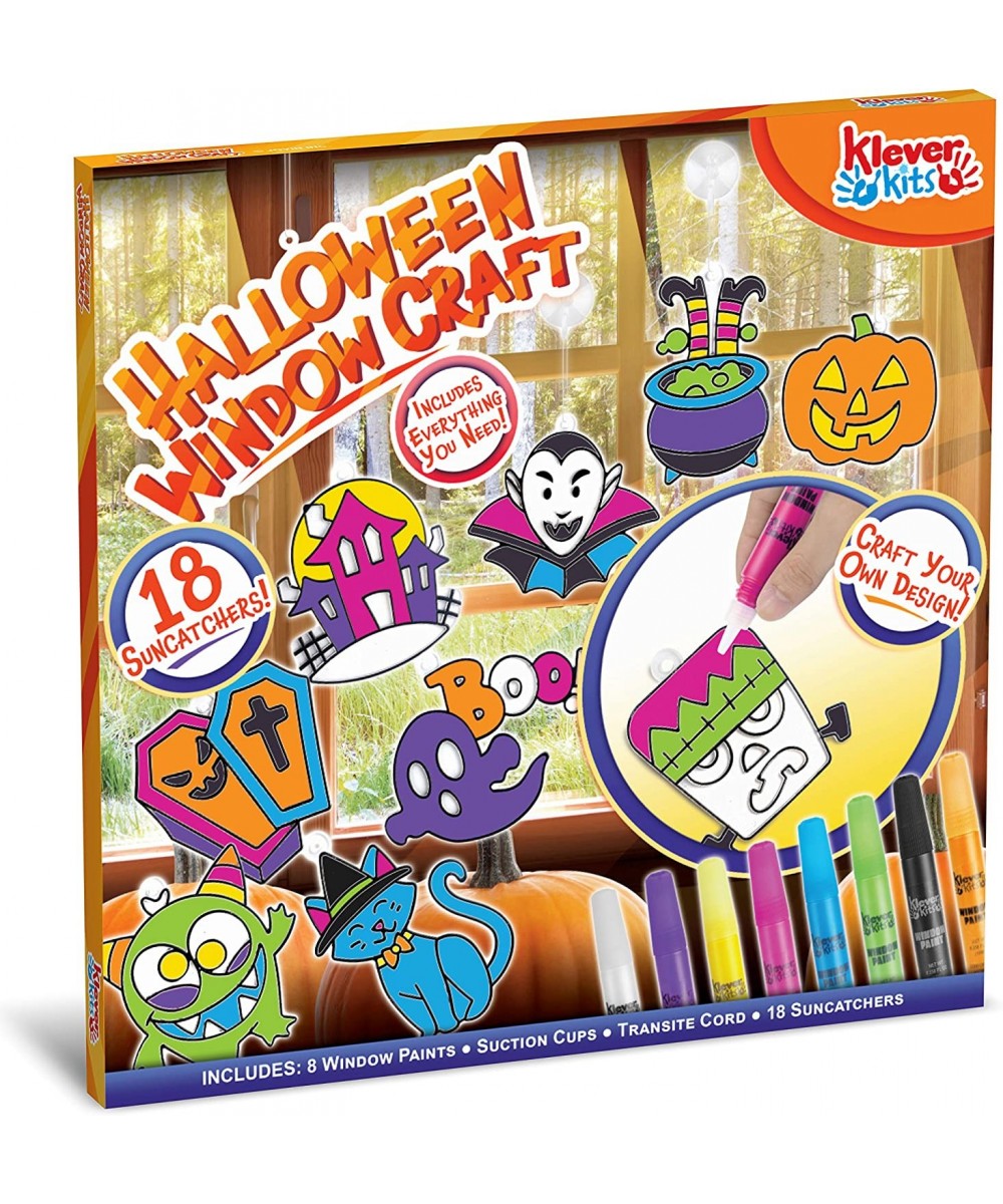 Halloween 18 PCS Window Sun Catchers DIY Paint Art and Craft Kit Art Project Set $17.66 Kids' Drawing & Writing Boards