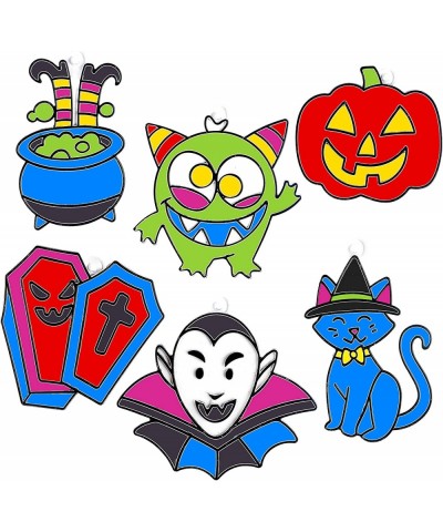 Halloween 18 PCS Window Sun Catchers DIY Paint Art and Craft Kit Art Project Set $17.66 Kids' Drawing & Writing Boards