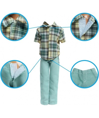 5 Sets Casual Wear Shirt Trousers Doll Clothes for Boy Dolls $21.67 Doll Accessories