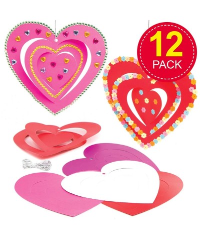 AT541 Heart Spiral Ornaments - Pack of 12 Creative Valentine's Day Art and Craft Supplies for Kids to Make and Decorate $16.9...