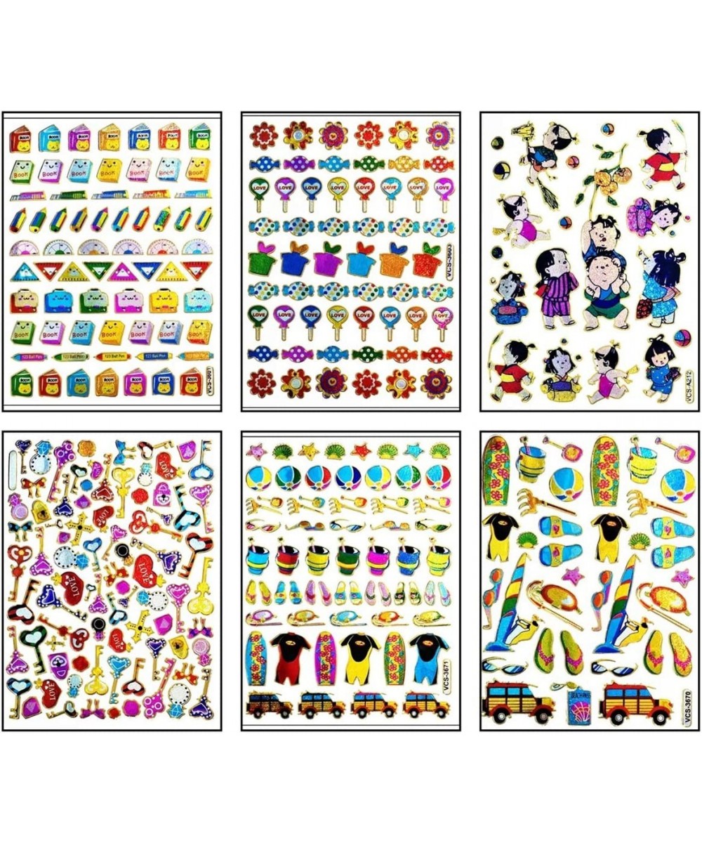 Glitter Cute Swimwear Keys School Supplies Cooking Equipment Candy Sweet Cartoon Sticker Craft Scrapbooking Reward Birthday P...