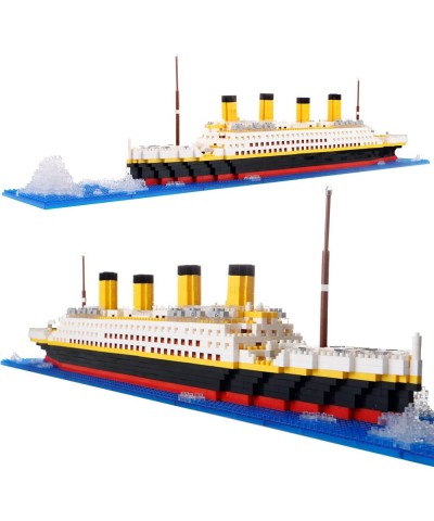 Micro Blocks Titanic Model Toy Building Sets 1860pcs Mini Bricks Titanic Toys Gift for Kids and Adults. (1860pcs Titanic with...