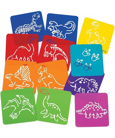 Dinosaur Stencils - 12 Pieces - Educational and Learning Activities for Kids $27.29 Electronic Learning & Education Toys