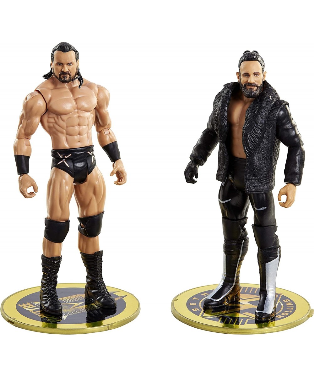 WWE Seth Rollins vs Drew McIntyre Championship Showdown 2-Pack 6-in / 15.24-cm Action Figures High Flyers Battle Pack for Age...