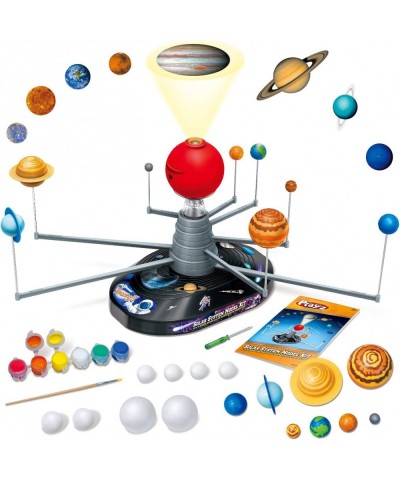 Premium Solar System Model Kit for Kids - 4 Speed Motor HD Planetarium Projector 8 Painted Planets & 8 White Foam Balls with ...