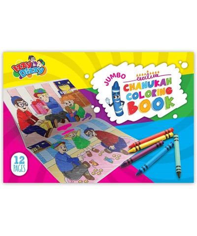 Jumbo Hanukkah Coloring Book - Great for Partys and Gifts- XL Chanuka Coloring Book - 12 Pages $16.74 Kids' Drawing & Writing...