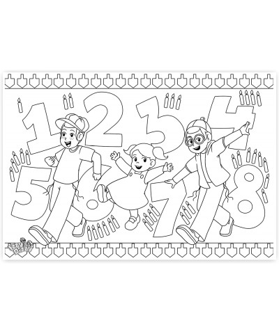 Jumbo Hanukkah Coloring Book - Great for Partys and Gifts- XL Chanuka Coloring Book - 12 Pages $16.74 Kids' Drawing & Writing...