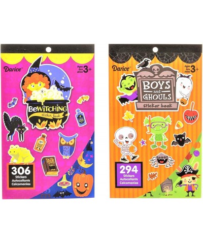 Halloween Spooky Fun Children's Sticker Books - Set of 2 - 600 Stickers Total! - Boys & Ghouls with 294 Stickers & Bewitching...