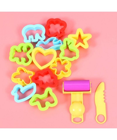 Kids Cutters Molds Plasticine Mould Clay Dough Cutters Molds Clay Dough Tools with Knife Roller for Toddler Children (Random ...