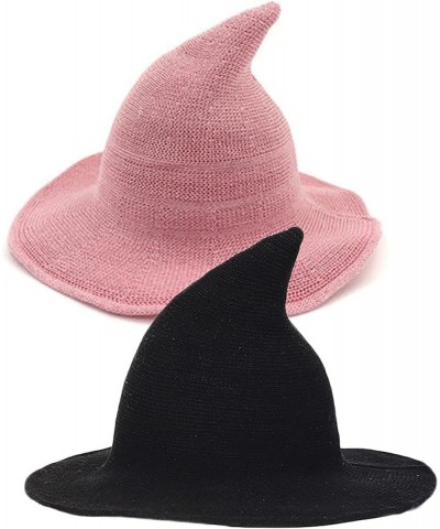 2 Pieces Halloween Witch Hats Decorations Kids Wool Cosplay Costume Cap $38.63 Kids' Party Hats