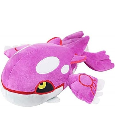 New Anime Kyogre Plush Toys Shiny Kyogre Stuffed Animals Action Figure Doll (Pink 11 Inch) $44.81 Plush Figure Toys