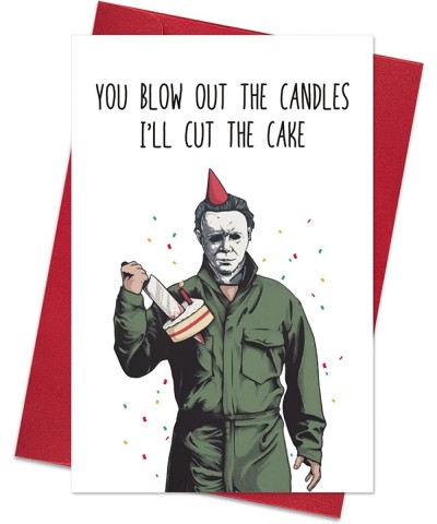 Halloween Michael Myers Birthday Card Gifts Horror Movie Killer Bday Card for Men Women Creep Funny Bday Card for Him Her $15...