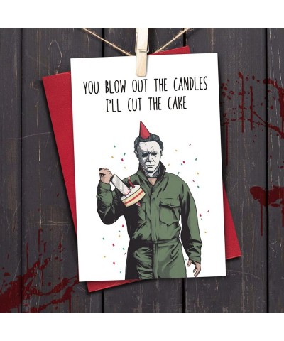 Halloween Michael Myers Birthday Card Gifts Horror Movie Killer Bday Card for Men Women Creep Funny Bday Card for Him Her $15...