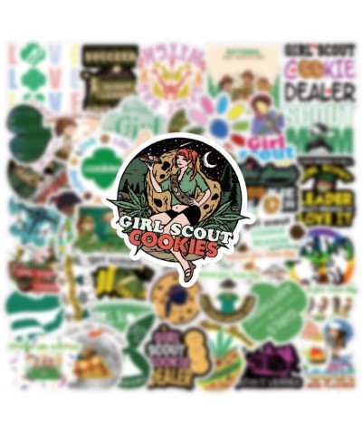 53Pcs Girl Scout Stickers Pack Cookie Aesthetic Vinyl Waterproof Sticker Decals for Water Bottle Laptop Phone Skateboard Scra...