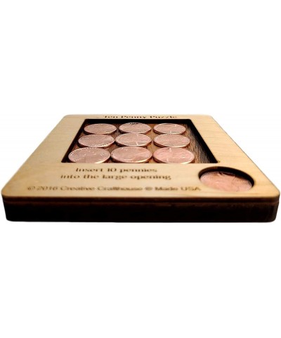 10 Penny Puzzle - A Circle Packing Problem - Ten Mint Pennies are Included $16.94 Brain Teaser Puzzles