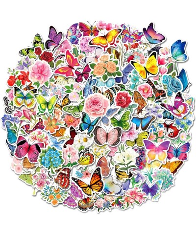 160pcs Flower Butterfly Stickers for Kids Teens Adults Colorful Floral Stickers for Water Bottle Laptop Scrapbooking Aestheti...