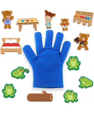 Kids Finger Puppet Set Storytelling DIY Story Creation Finger Puppets for Toddlers Felt Gloves Fairy Tale Animal World Props ...