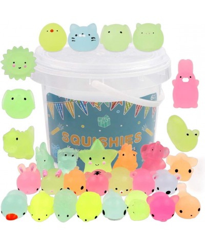 23 Pack Squishies Mochi Squishy Toys Glow in The Dark Party Favors for Kids - Mini Kawaii Squishies Mochi Animals Stress Reli...