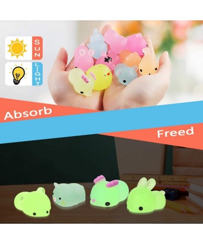 23 Pack Squishies Mochi Squishy Toys Glow in The Dark Party Favors for Kids - Mini Kawaii Squishies Mochi Animals Stress Reli...