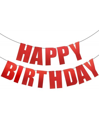 Happy Birthday Banner for Birthday Party Decorations Red $14.63 Kids' Party Decorations