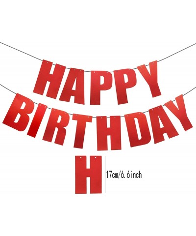 Happy Birthday Banner for Birthday Party Decorations Red $14.63 Kids' Party Decorations