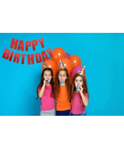 Happy Birthday Banner for Birthday Party Decorations Red $14.63 Kids' Party Decorations