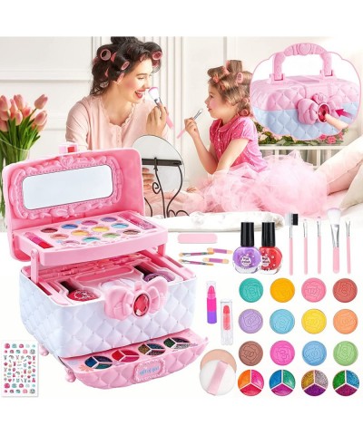 Kids Makeup Kit for Girls Washable Little Girls Toddler Makeup Set Toy Frozen Makeup Set Real Cosmetic Toy for Girl Safe Play...