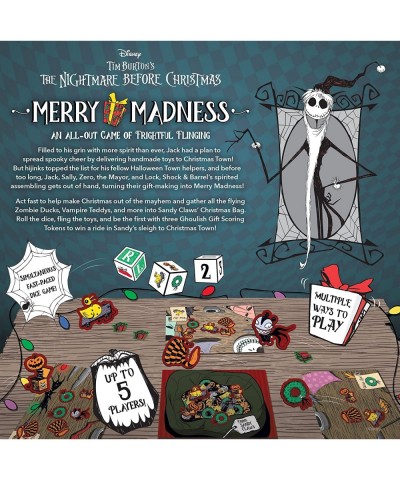 Disney Tim Burton’s The Nightmare Before Christmas Merry Madness | Quick-Rolling Family Dice Game | Great Kids & Family Board...