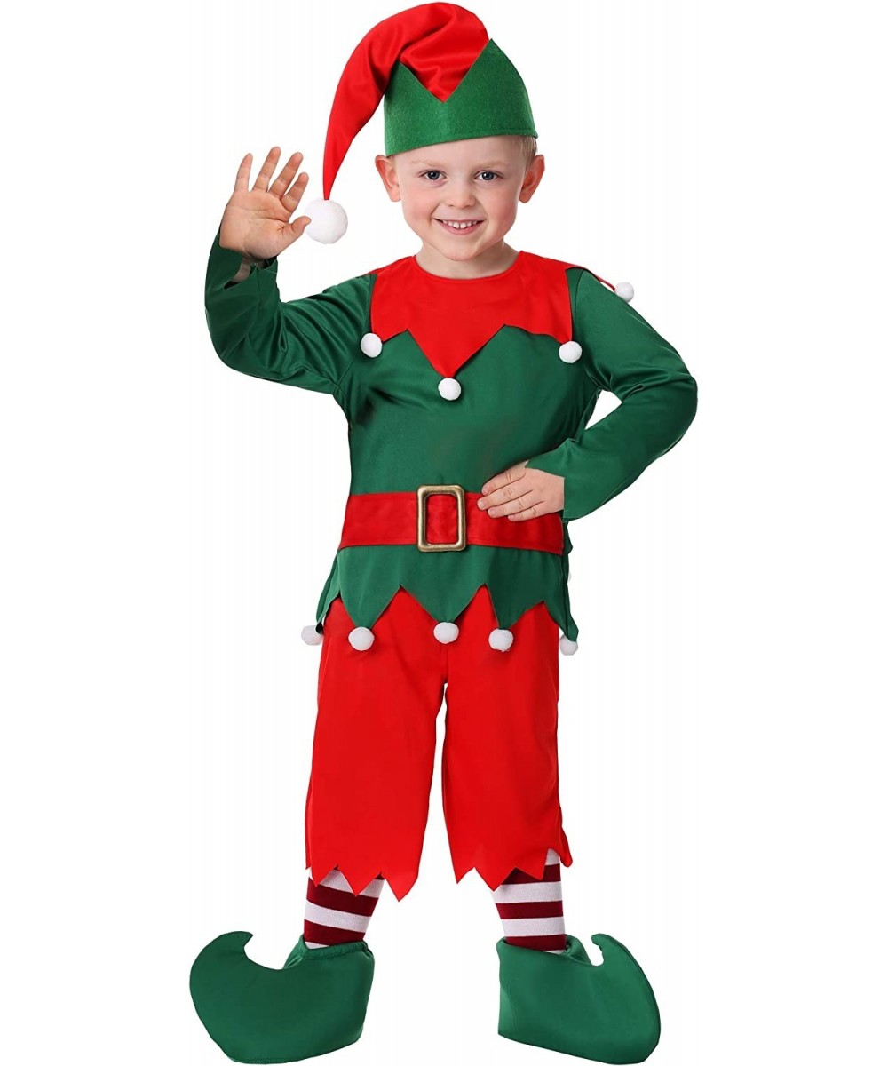 Toddler Santa's Helper Costume Holiday Elf Outfit $33.86 Kids' Costumes