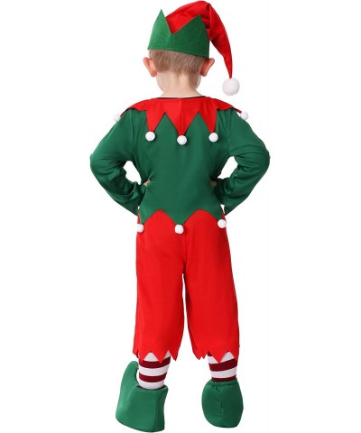 Toddler Santa's Helper Costume Holiday Elf Outfit $33.86 Kids' Costumes