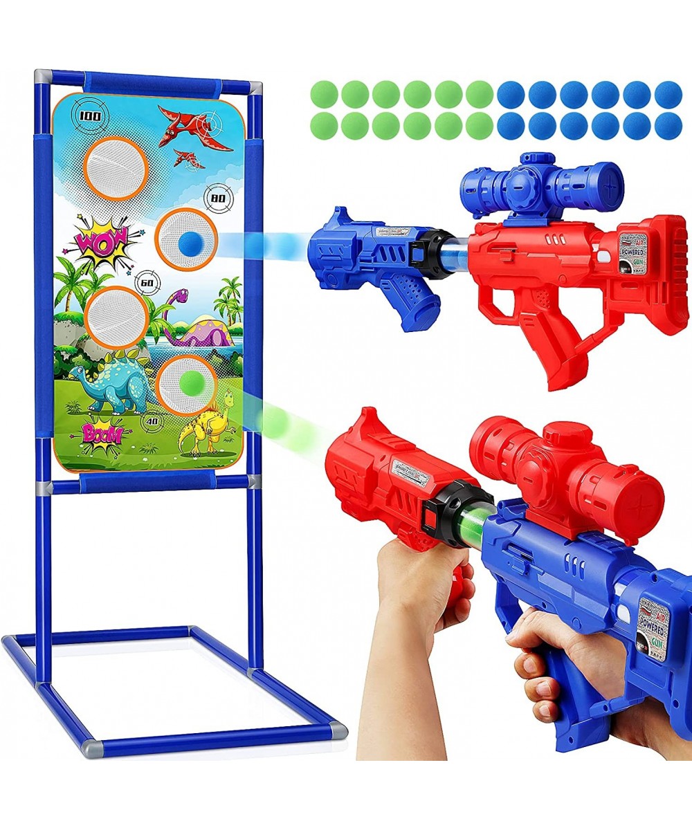 Shooting Game Gun Toys for Boys [ 2 Soft Bullet Air Guns with a Larger Shooting Target & 24 Foam Balls ] Outdoor & Indoor Gam...