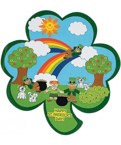 Shamrock St. Patrick's Day Sticker Scenes (Makes 12) Kids DIY Arts & Crafts Classroom Supplies $17.43 Kids' Stickers