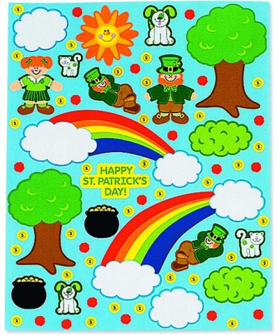 Shamrock St. Patrick's Day Sticker Scenes (Makes 12) Kids DIY Arts & Crafts Classroom Supplies $17.43 Kids' Stickers