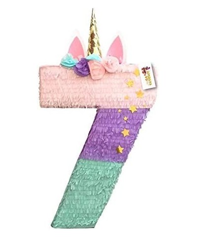 APINATA4U Unicorn Number Seven Pinata Teal Pink & Lavender $75.35 Piñatas