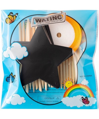 60pcs Star Scratch Cards for Halloween Christmas Magic Rainbow Color Craft Kit DIY Paper Art Scratch Star Ornament for Kids C...