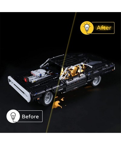 LED Light Kit for Lego - Technic Dom’s Dodge Charger Building Blocks Model LED Light Set Compatible with 42111(Lego Set NOT I...