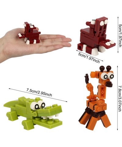 12 Mini Animal Building Blocks Toy Set Animals Figures Stem Toys Party Supplies Gifts Party Favor for Kids Goodie Bags Birthd...