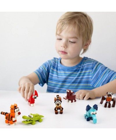 12 Mini Animal Building Blocks Toy Set Animals Figures Stem Toys Party Supplies Gifts Party Favor for Kids Goodie Bags Birthd...