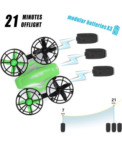 Mini Drone for Kids and Beginners Remote Control Helicopter Quadcopter with 3 Modular Batteries Headless Mode Auto Hovering 3...