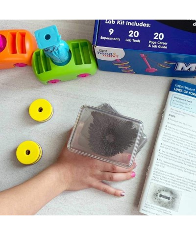 hand2mind-90740 Magnetic Science Kit for Kids 8-12 Kids Science Kit with Fact-Filled Guide Make Magnets Float and Build a Com...