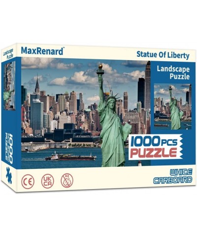 Game 1000 Pieces Jigsaw Puzzles Statue of Liberty with Glue Sheets $42.71 Jigsaw Puzzles